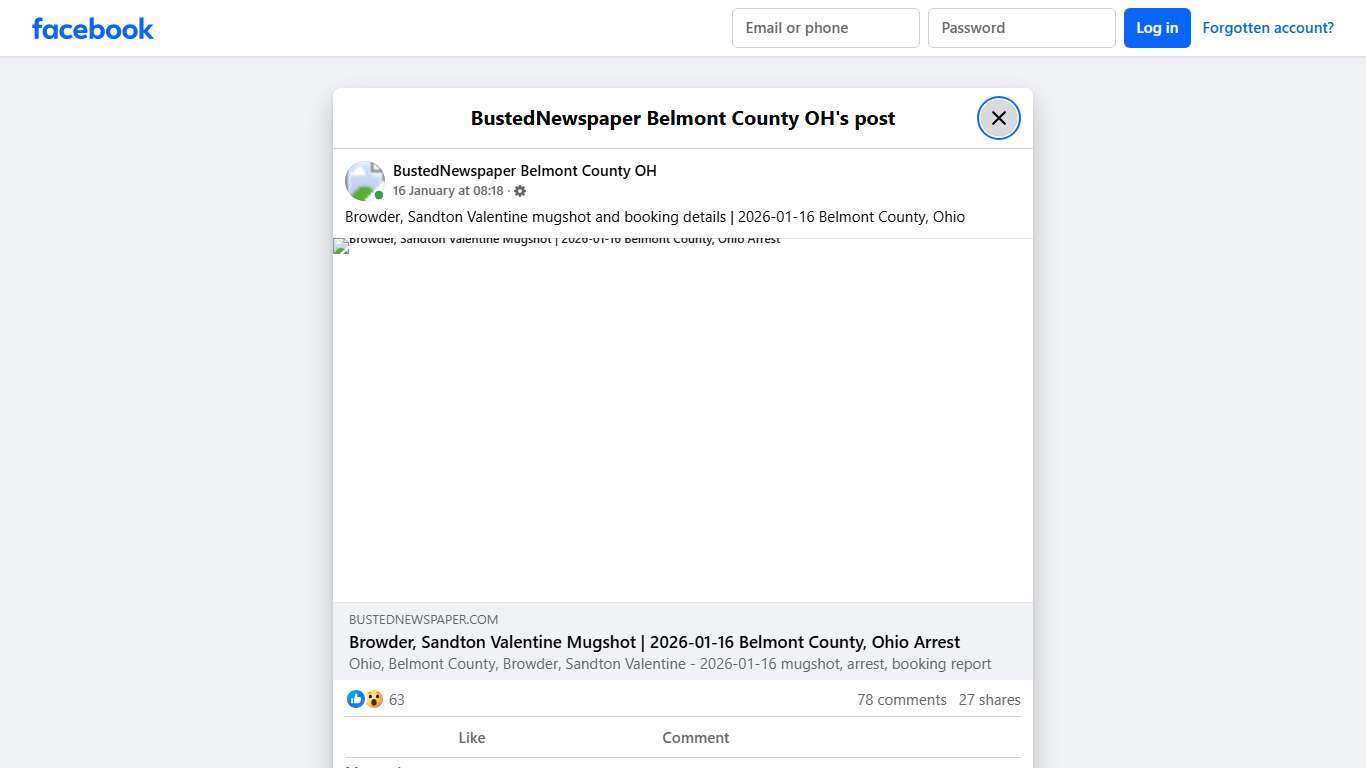 Browder, Sandton... - BustedNewspaper Belmont County OH Facebook